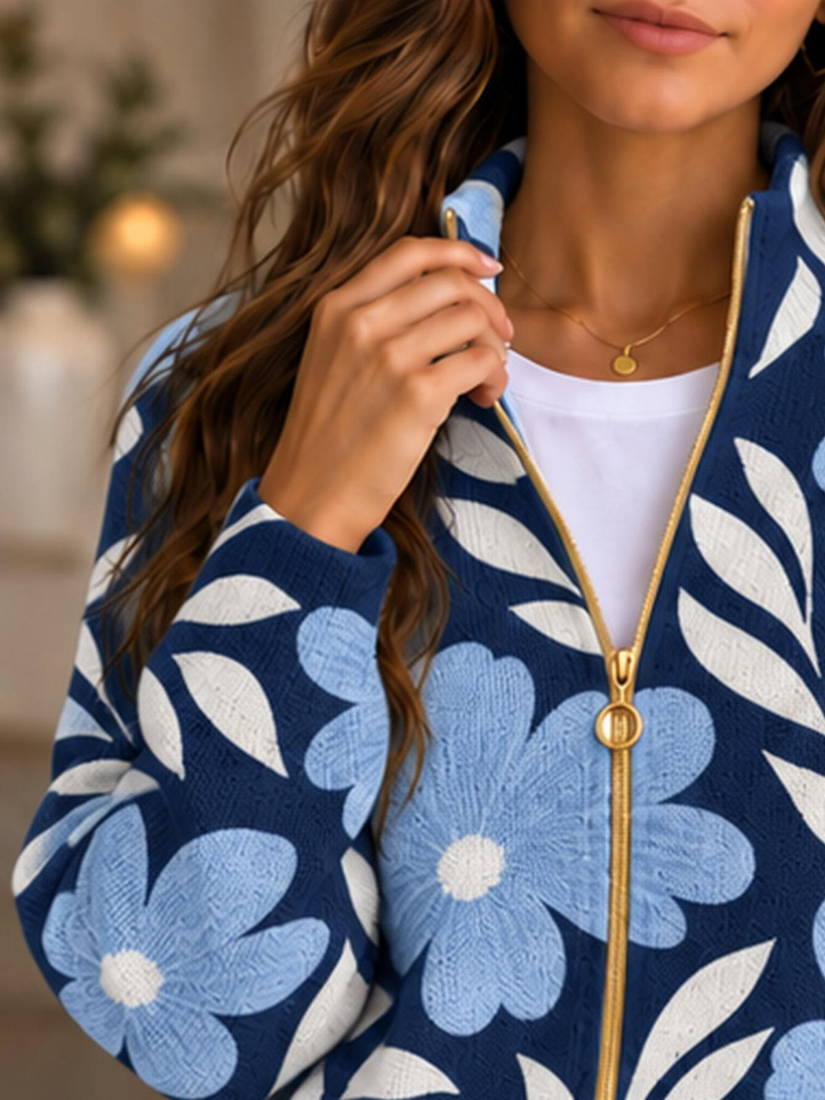 Veste grande taille, mise en situation
