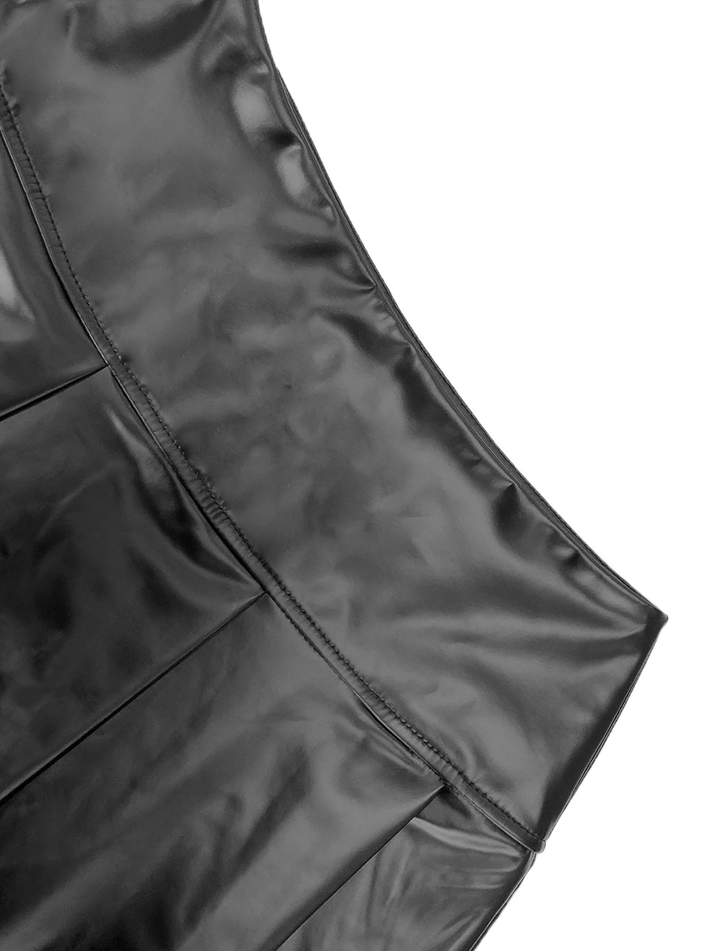 Jupe grande taille, coupe évasée, fermeture zippée, tissu opaque