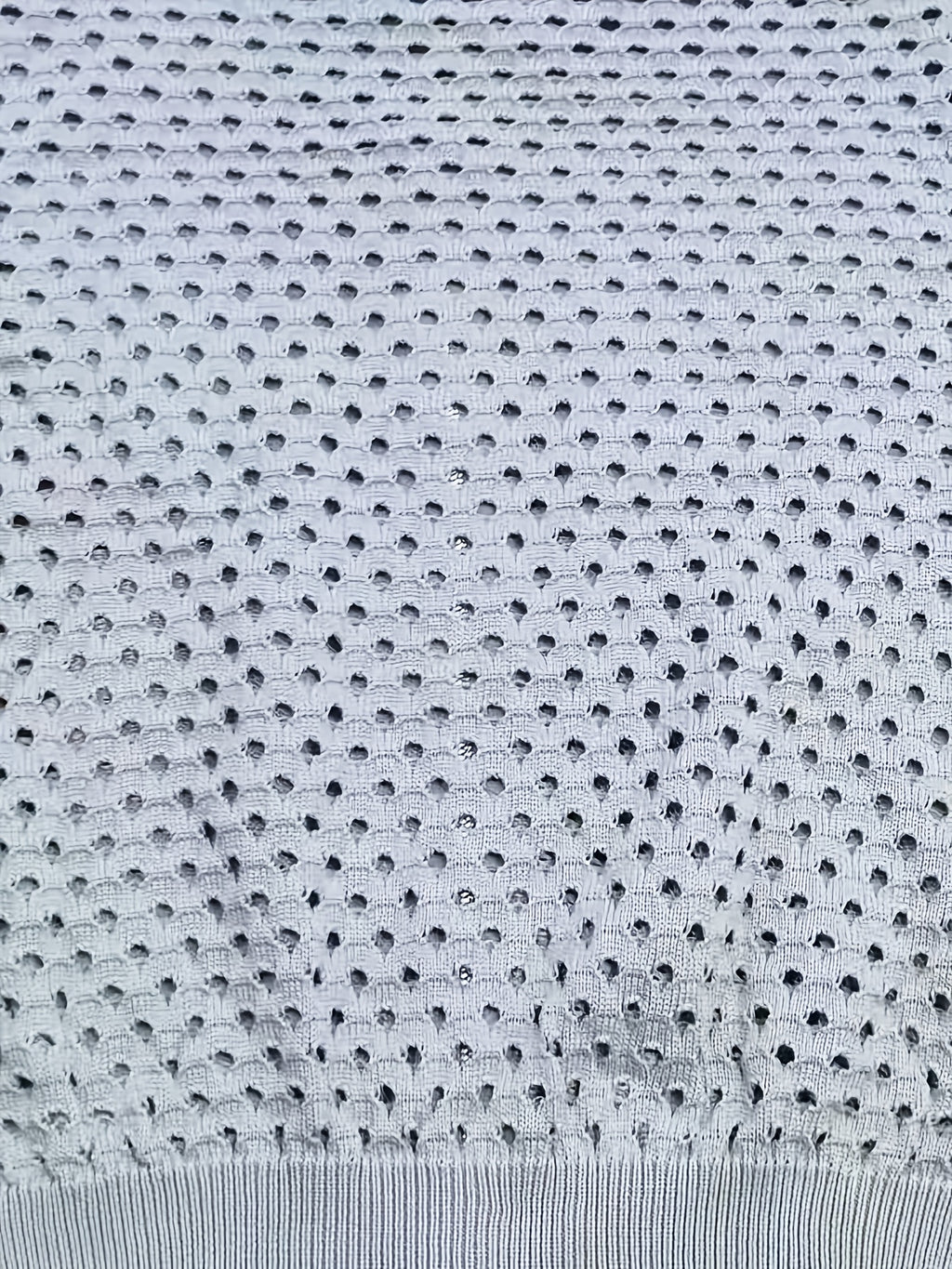 Pull grande taille, détail ajouré, visuel produit