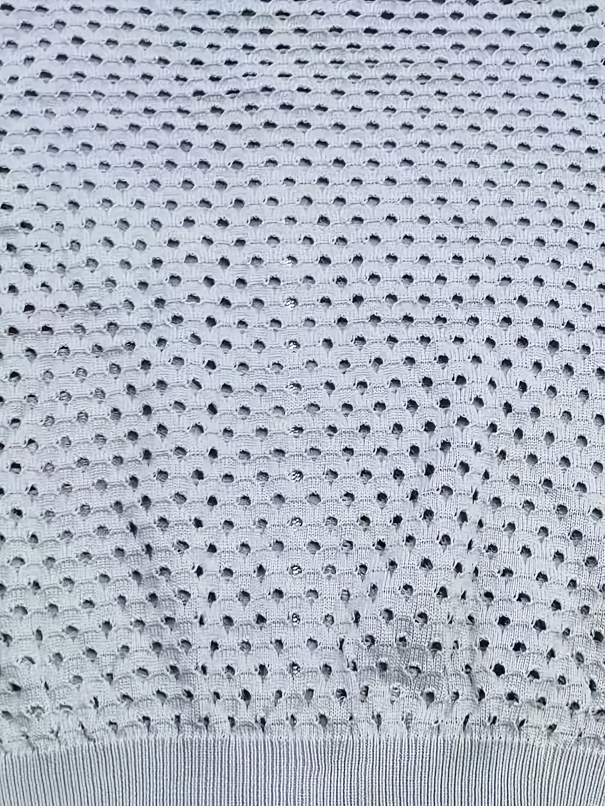 Pull grande taille, détail ajouré, visuel produit