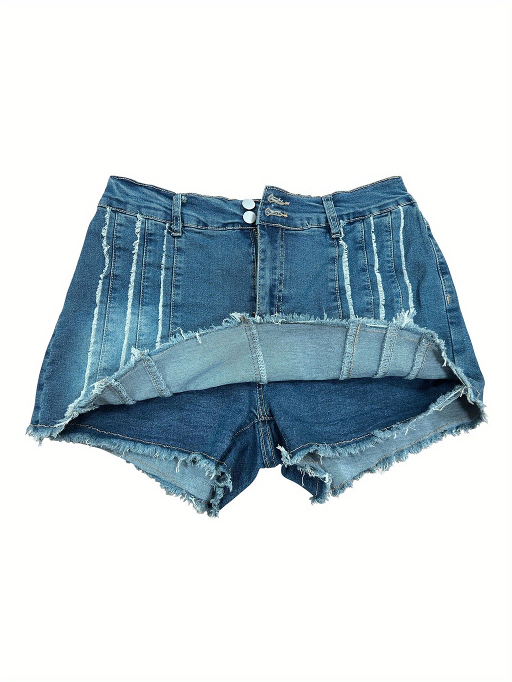 Short grande taille, coupe ajustée, tenue franche, vu de dos