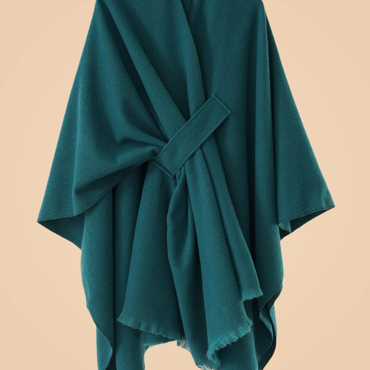Châle grande taille, coupe oversize, toucher moelleux, chaleur d'hiver — matière : acrylique