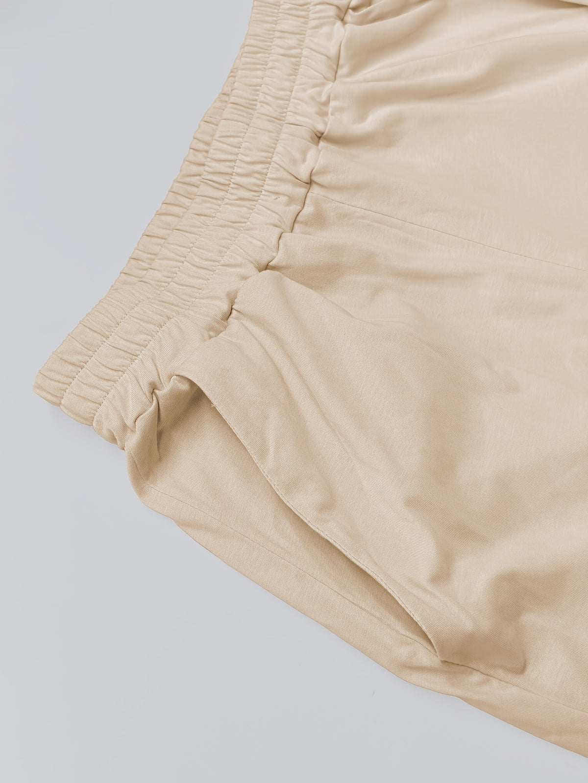 Ensemble grande taille, coupe droite, manches longues, toucher naturel, vu de dos