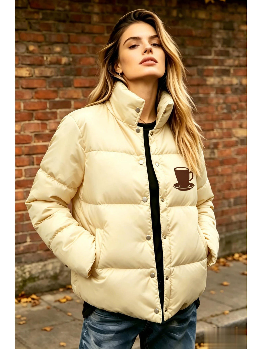Manteau grande taille, chaleur d'hiver, coupe-vent, mise en situation