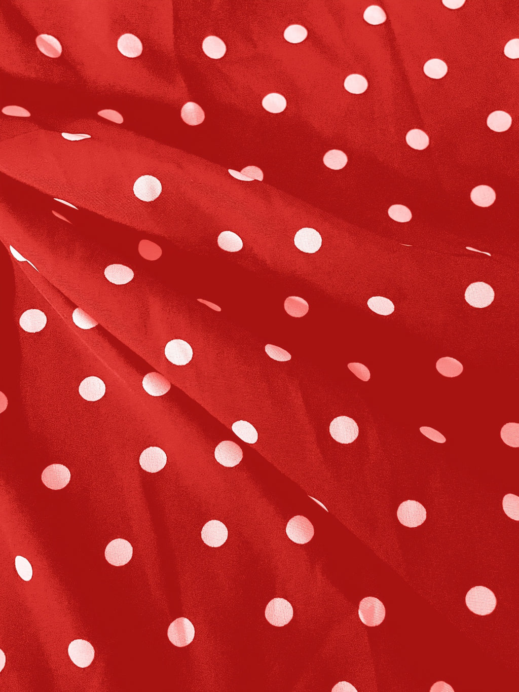Robe midi grande taille — Imprimé à pois et revers blancs
