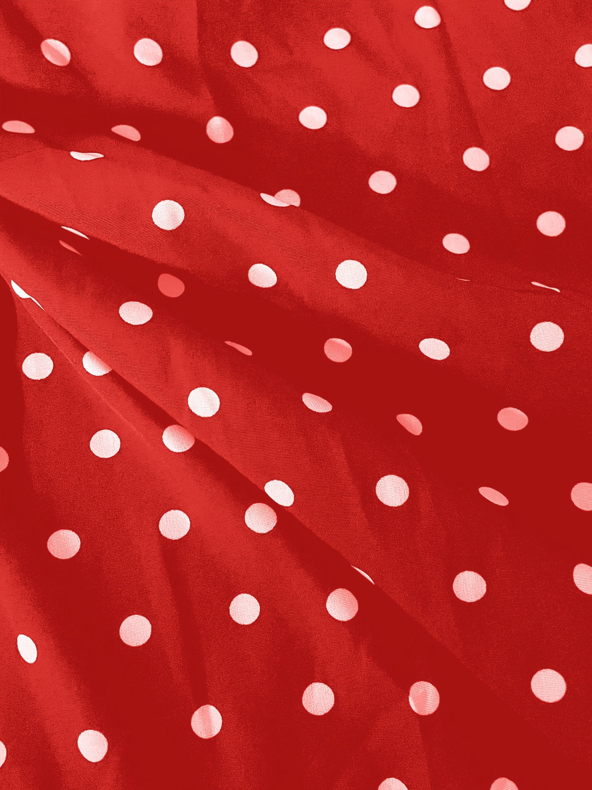 Robe midi grande taille — Imprimé à pois et revers blancs
