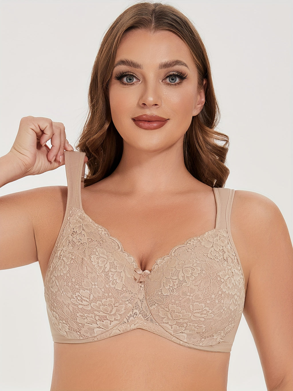 Soutien-gorge en dentelle florale grande taille — 39 tailles