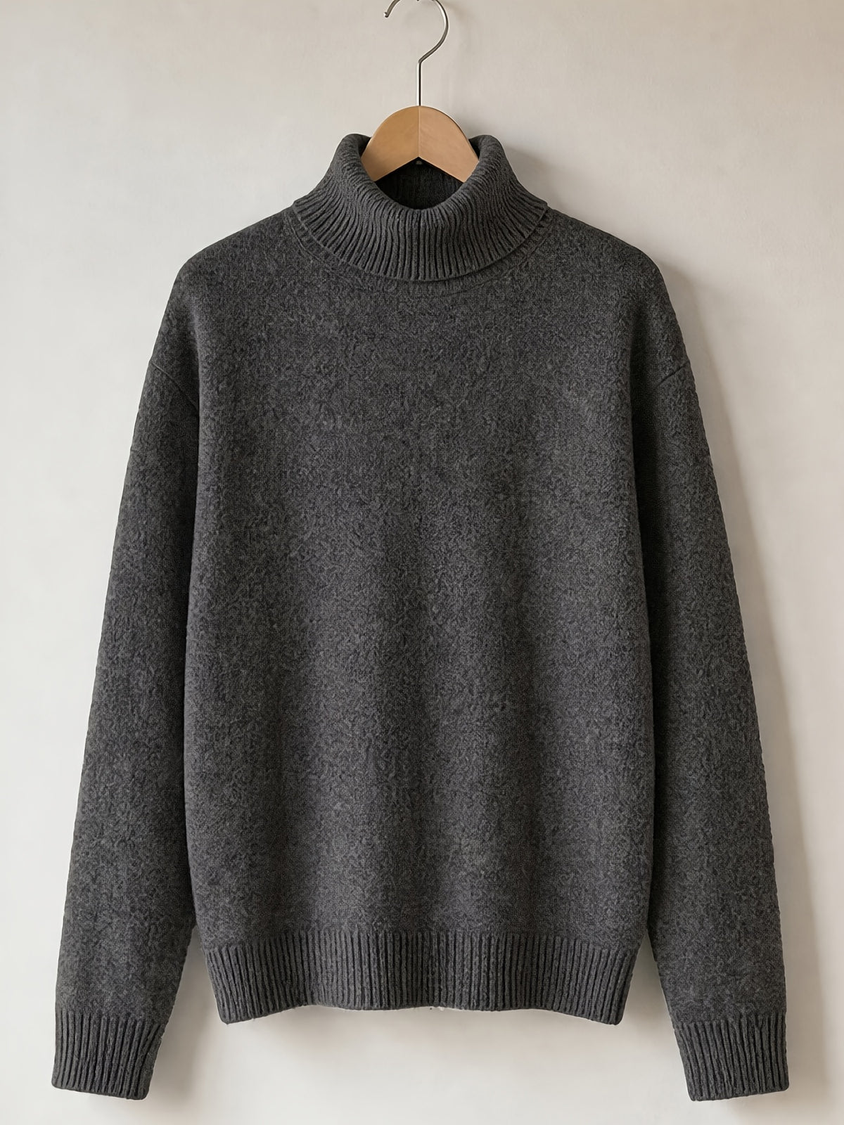 Pull grande taille en laine, manches longues, tenue chaude