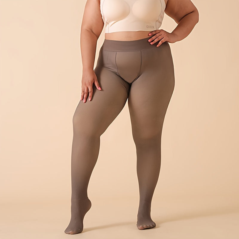 Collant grande taille — Forte élasticité, porté de face