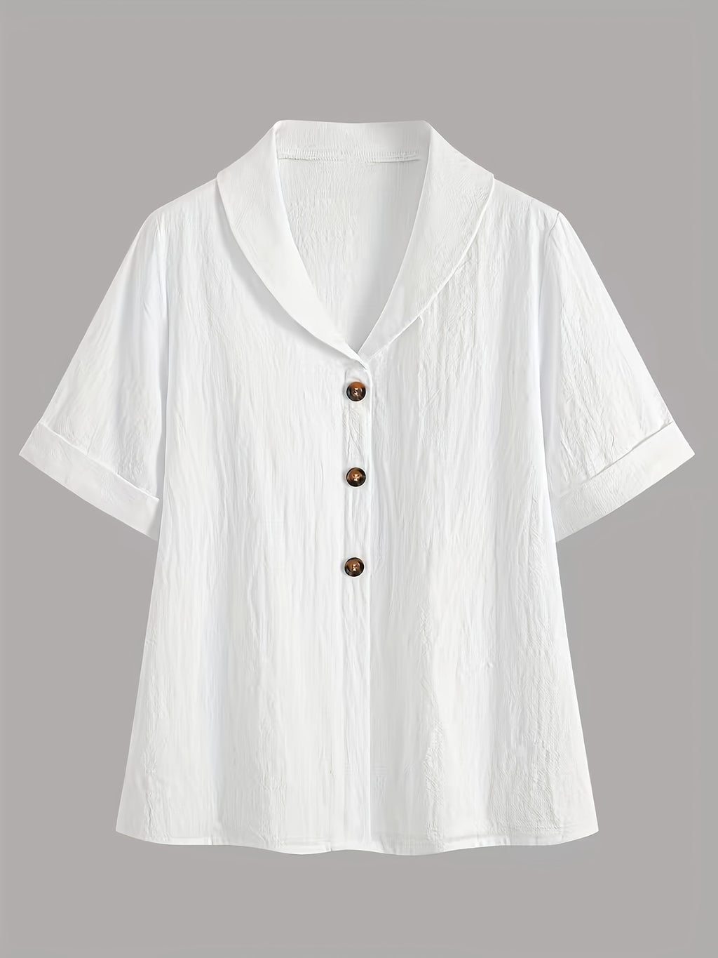 Pull grande taille, manches courtes, toucher naturel