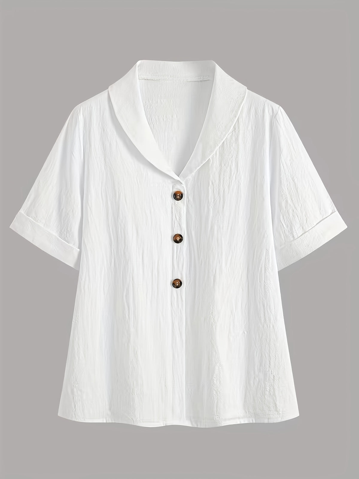 Pull grande taille, manches courtes, toucher naturel