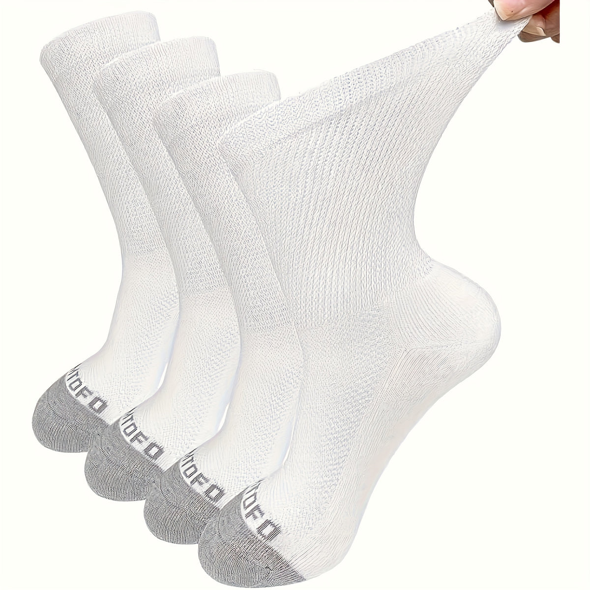 Chaussettes grande taille, coupe ample, toucher naturel, détail du tissu