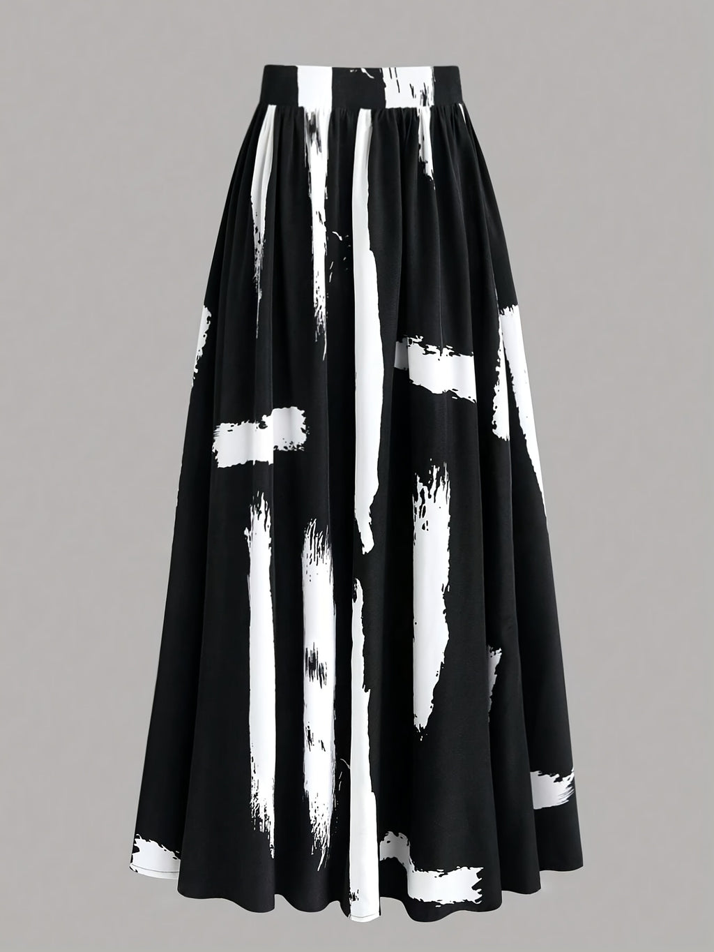 Jupe grande taille, coupe évasée, allure élégante