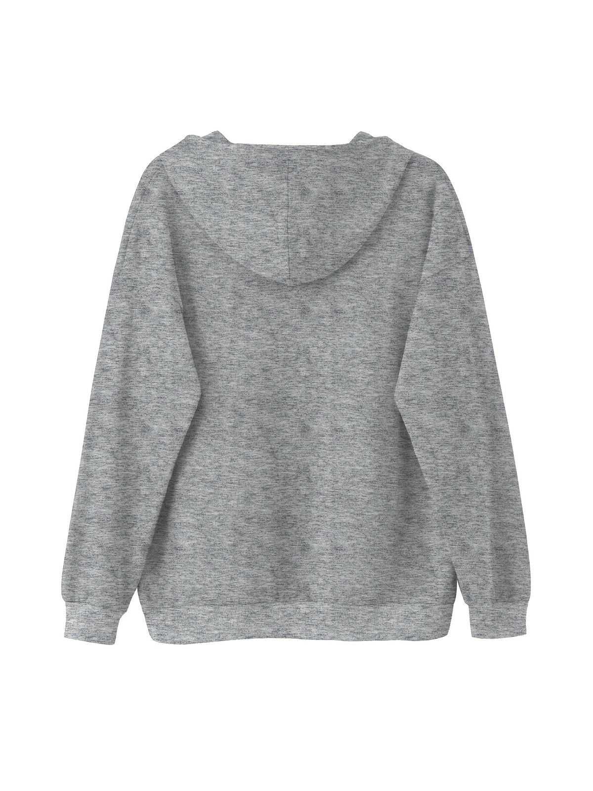 Sweat grande taille, capuche, toucher naturel, chaleur d'hiver, vu de dos