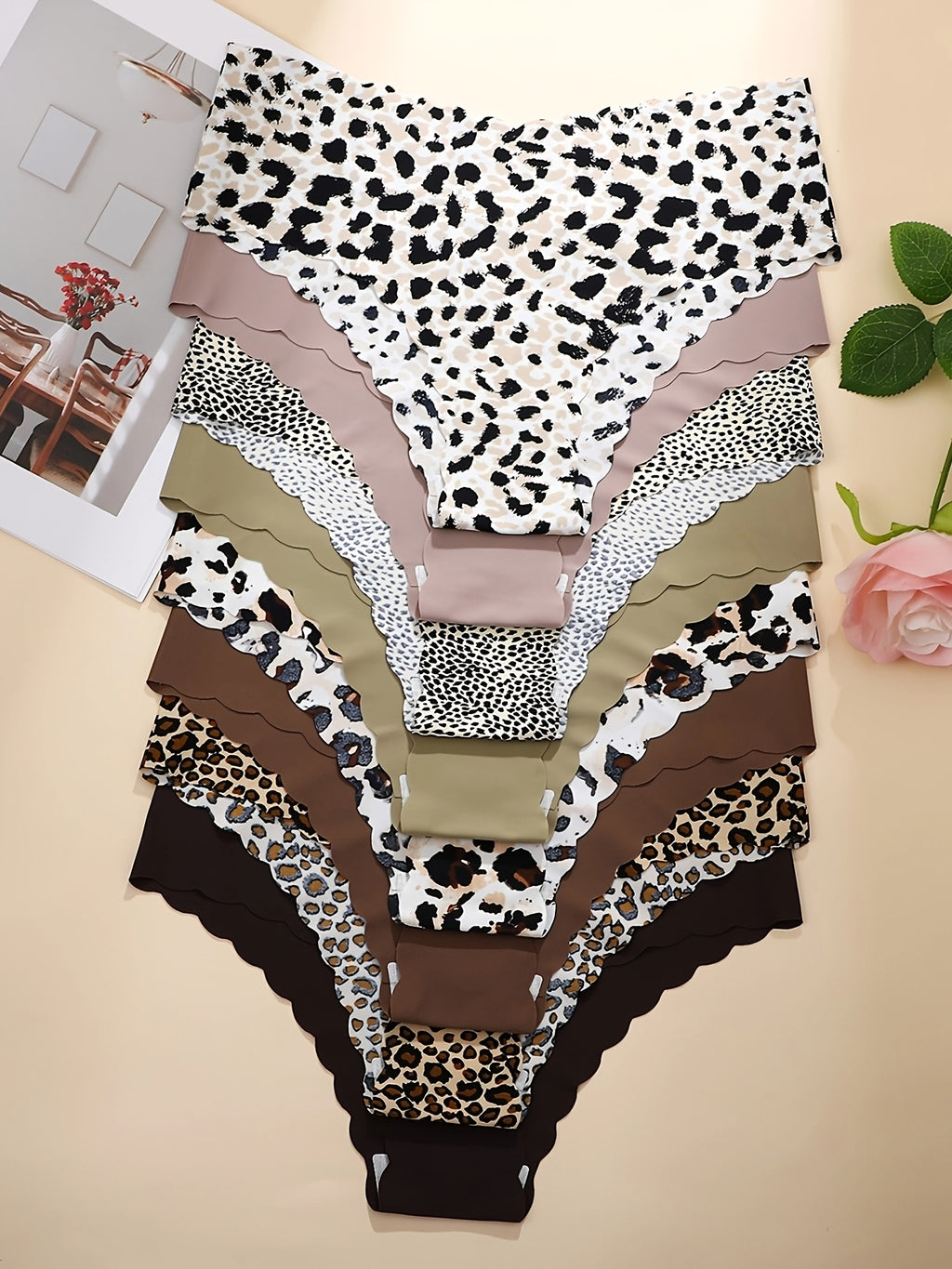 Ensemble grande taille à imprimé léopard, coupe ajustée, ceinture assortie