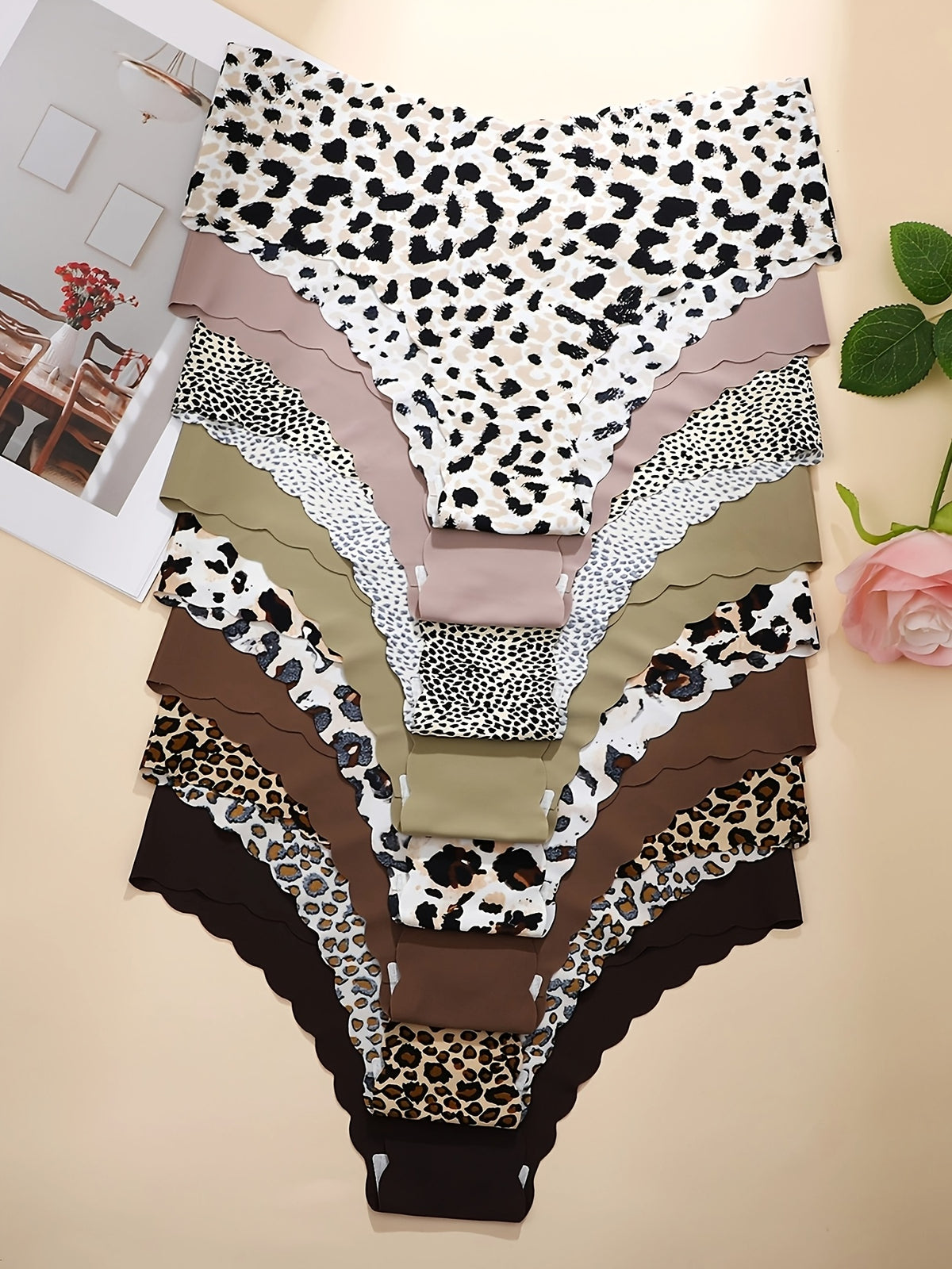 Ensemble grande taille à imprimé léopard, coupe ajustée, ceinture assortie