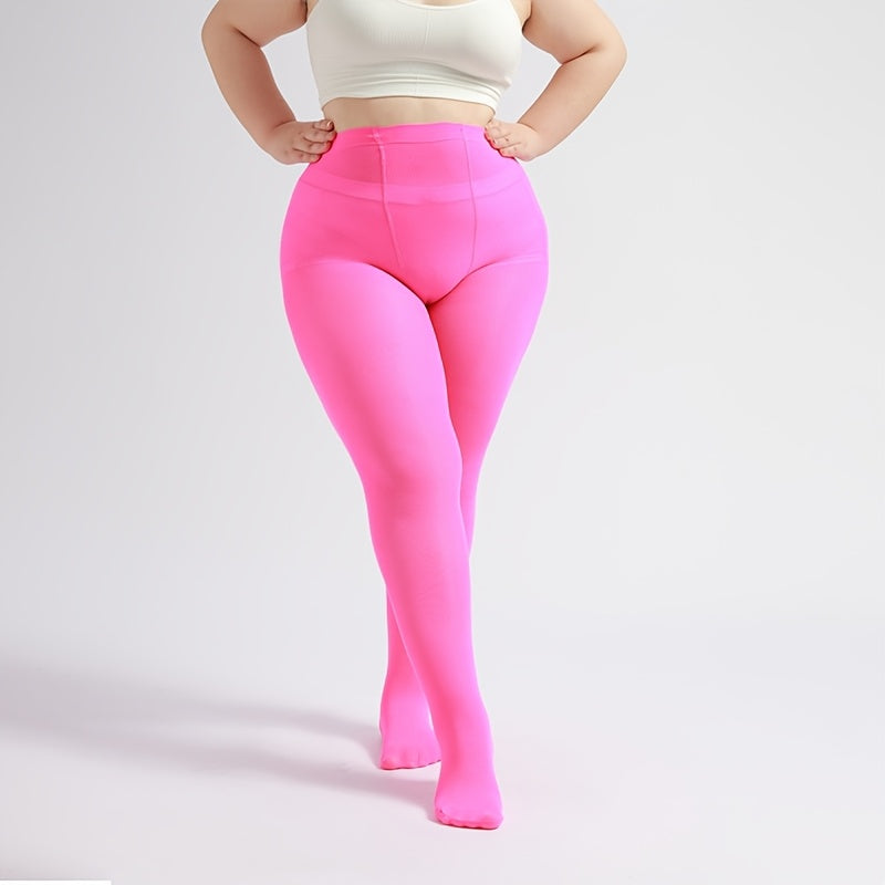 Collant grande taille en velours — Toucher profond et forte élasticité — composition : 70% Polyamide, 30% Élasthanne