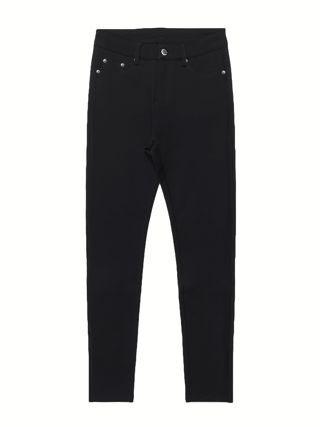 Pantalon slim grande taille, quatre teintes, cinq poches