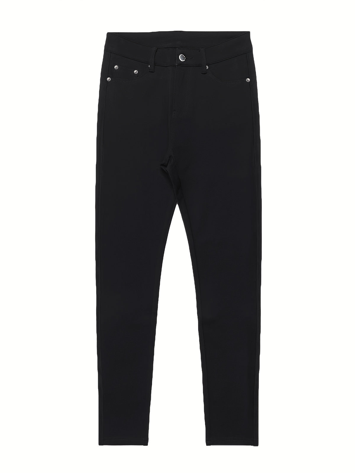 Pantalon slim grande taille, quatre teintes, cinq poches