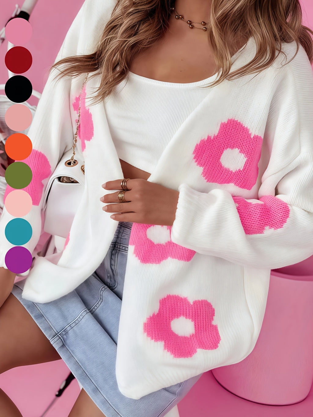 Pull grande taille, coupe oversize, toucher moelleux, vu de dos
