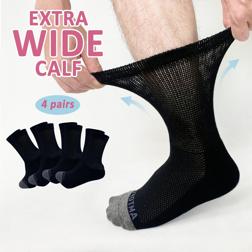 Chaussettes grande taille, coupe ample, toucher naturel, gros plan