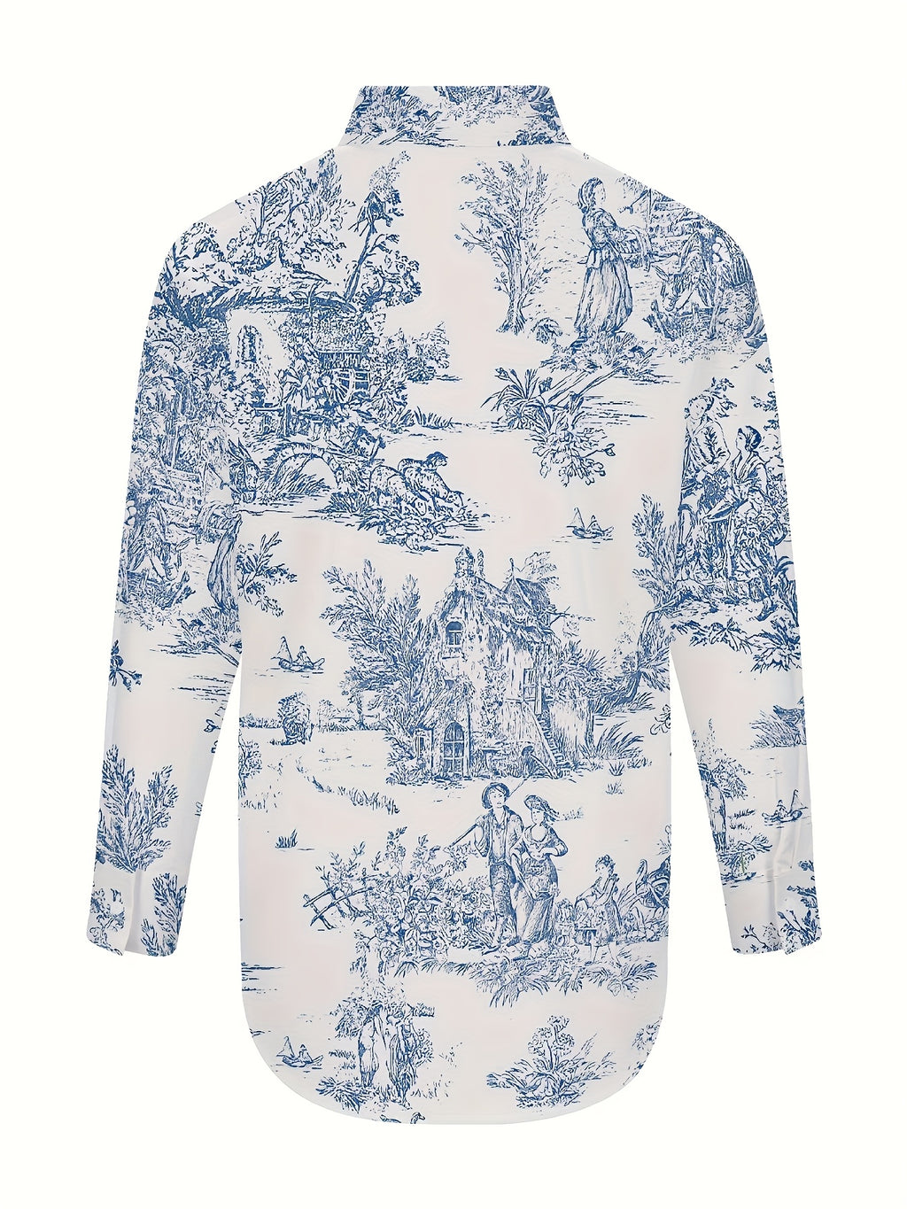Chemise grande taille, col à revers, boutonnage, tissu opaque