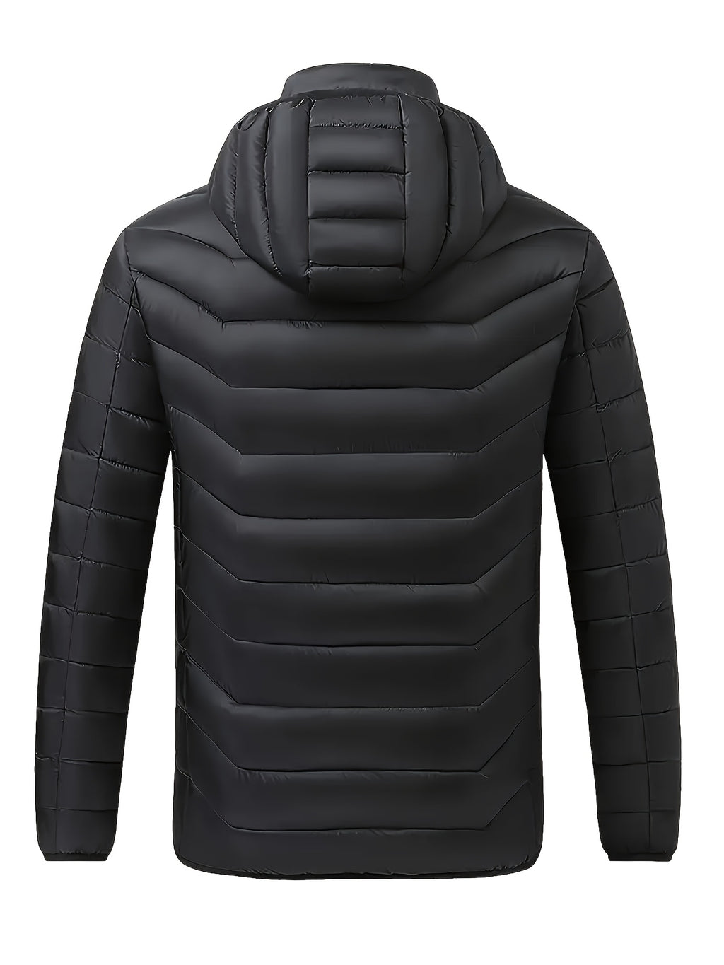Veste grande taille, capuche, fermeture zippée, chaleur d'hiver, visuel produit