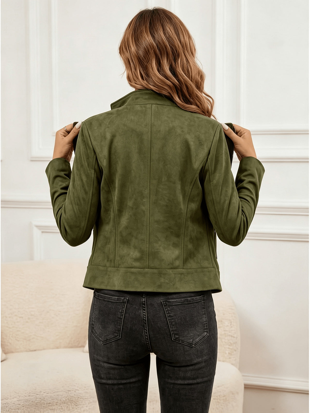 Veste grande taille, col V, visuel produit