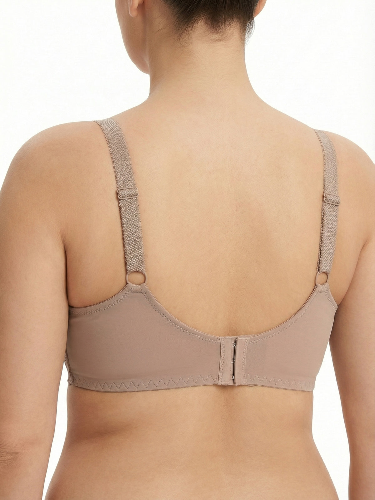Soutien-gorge grande taille, maille transparente et dentelle