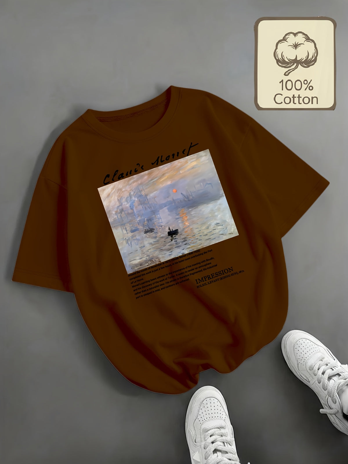 Top grande taille, col rond, manches courtes, toucher naturel