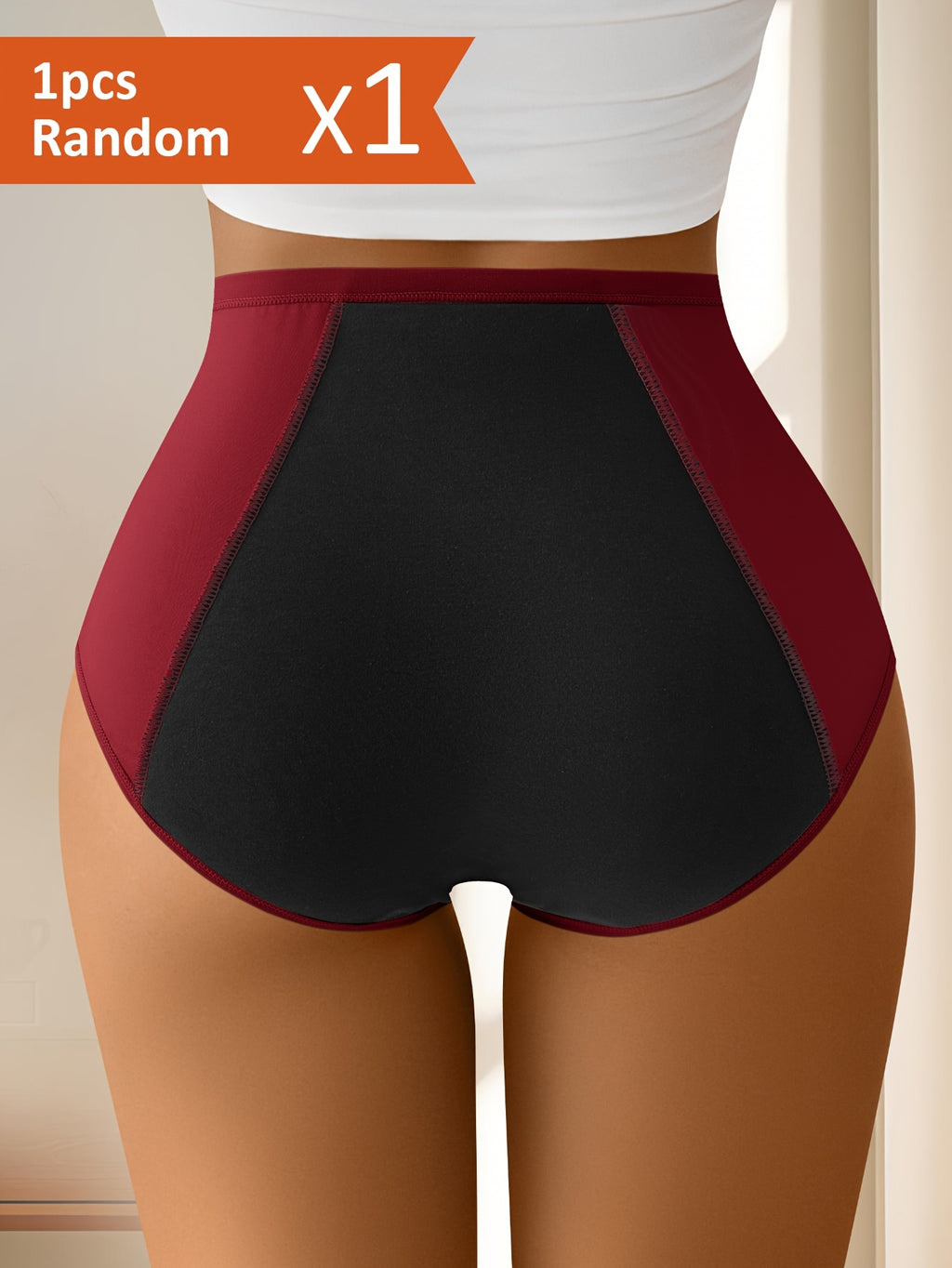 Culotte grande taille, ligne épurée, vu de dos