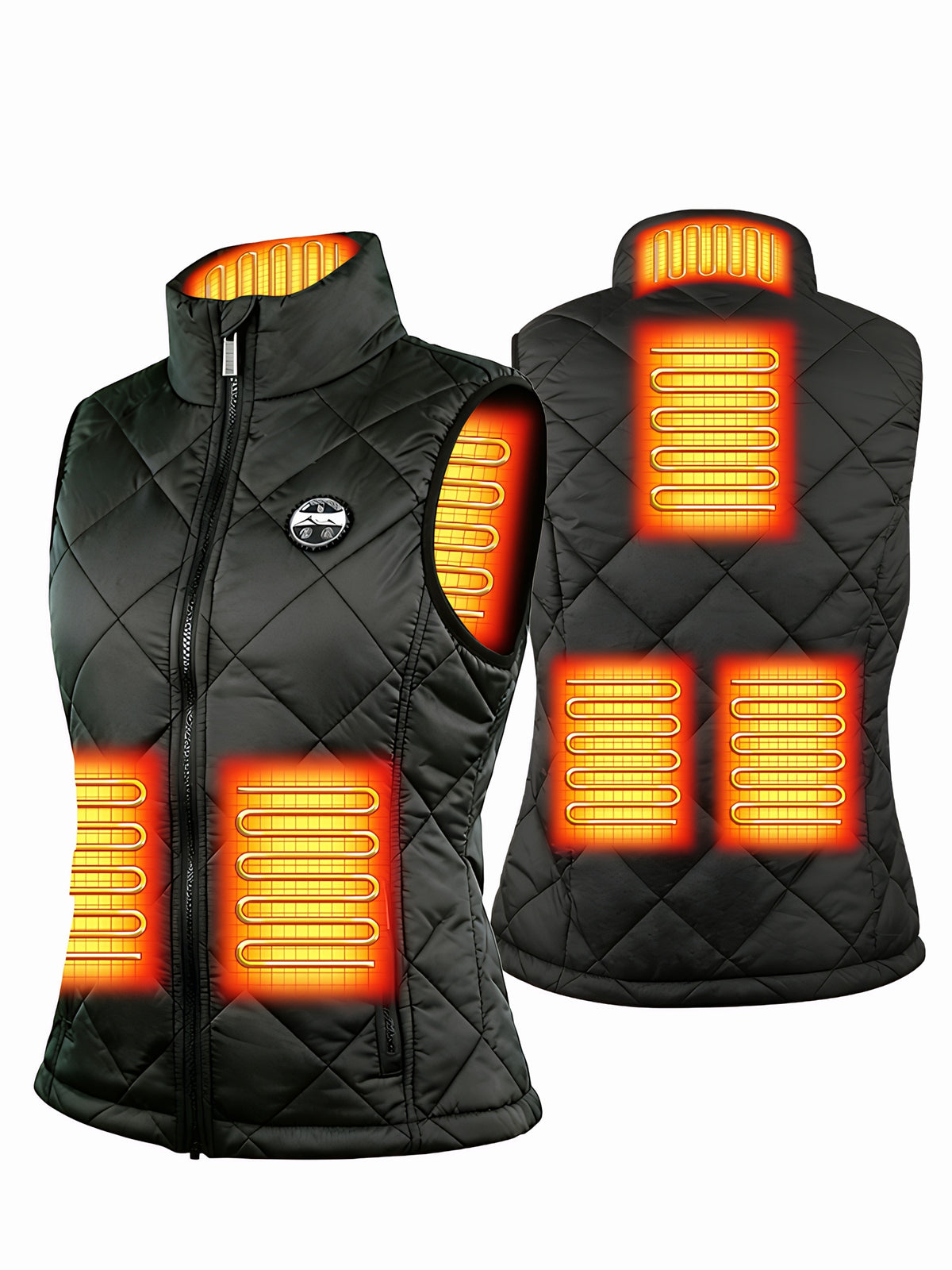 Veste grande taille sans manches, chaleur d'hiver — matière : polyamide Image