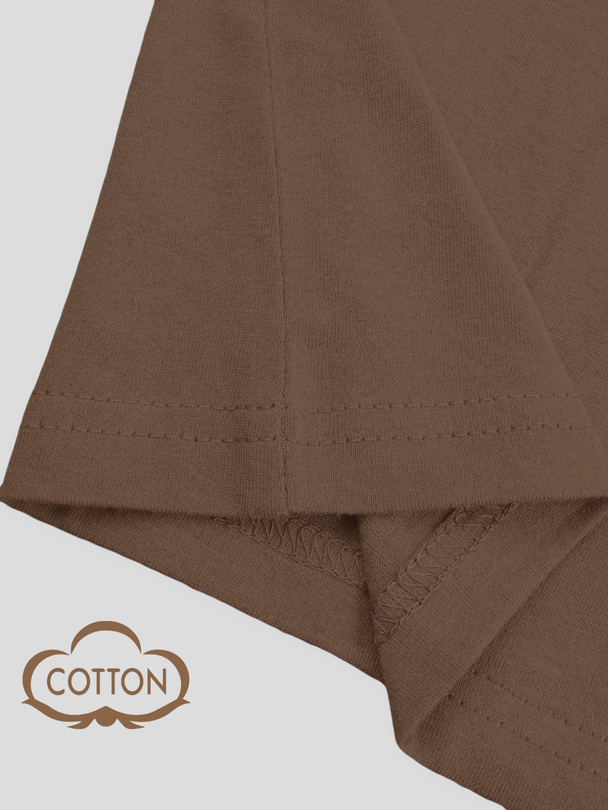T-shirt grande taille, col rond, manches longues, toucher naturel, porté de face