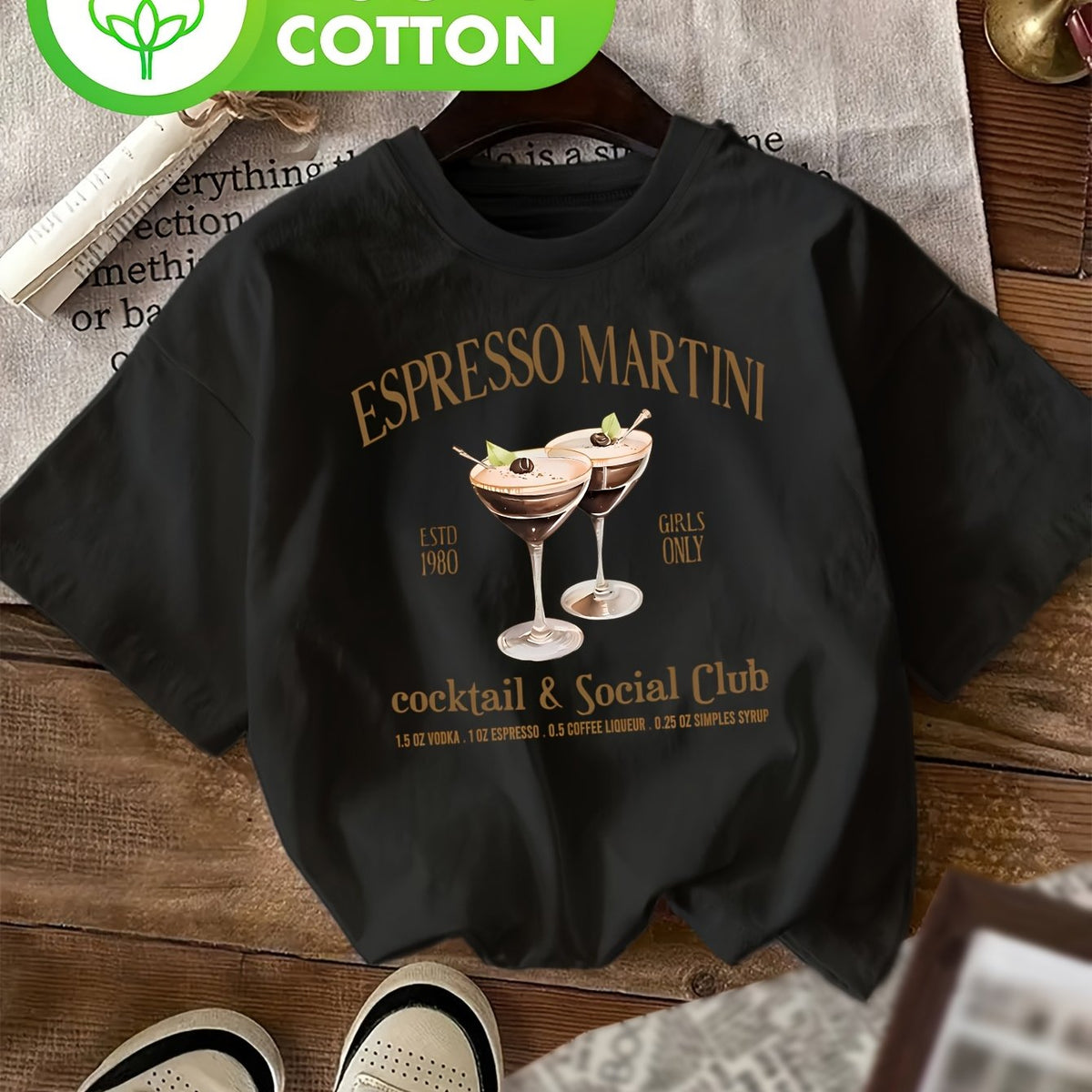 T-shirt grande taille, col rond, manches courtes, toucher naturel, mise en situation