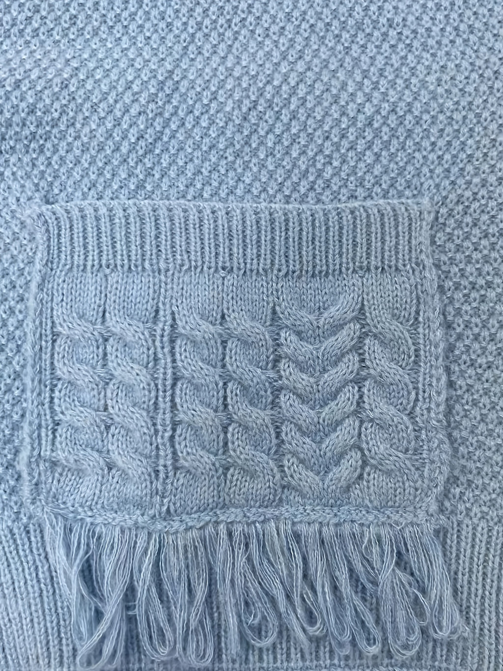 Cardigan grande taille, col rond, chaleur d'hiver, vu de dos