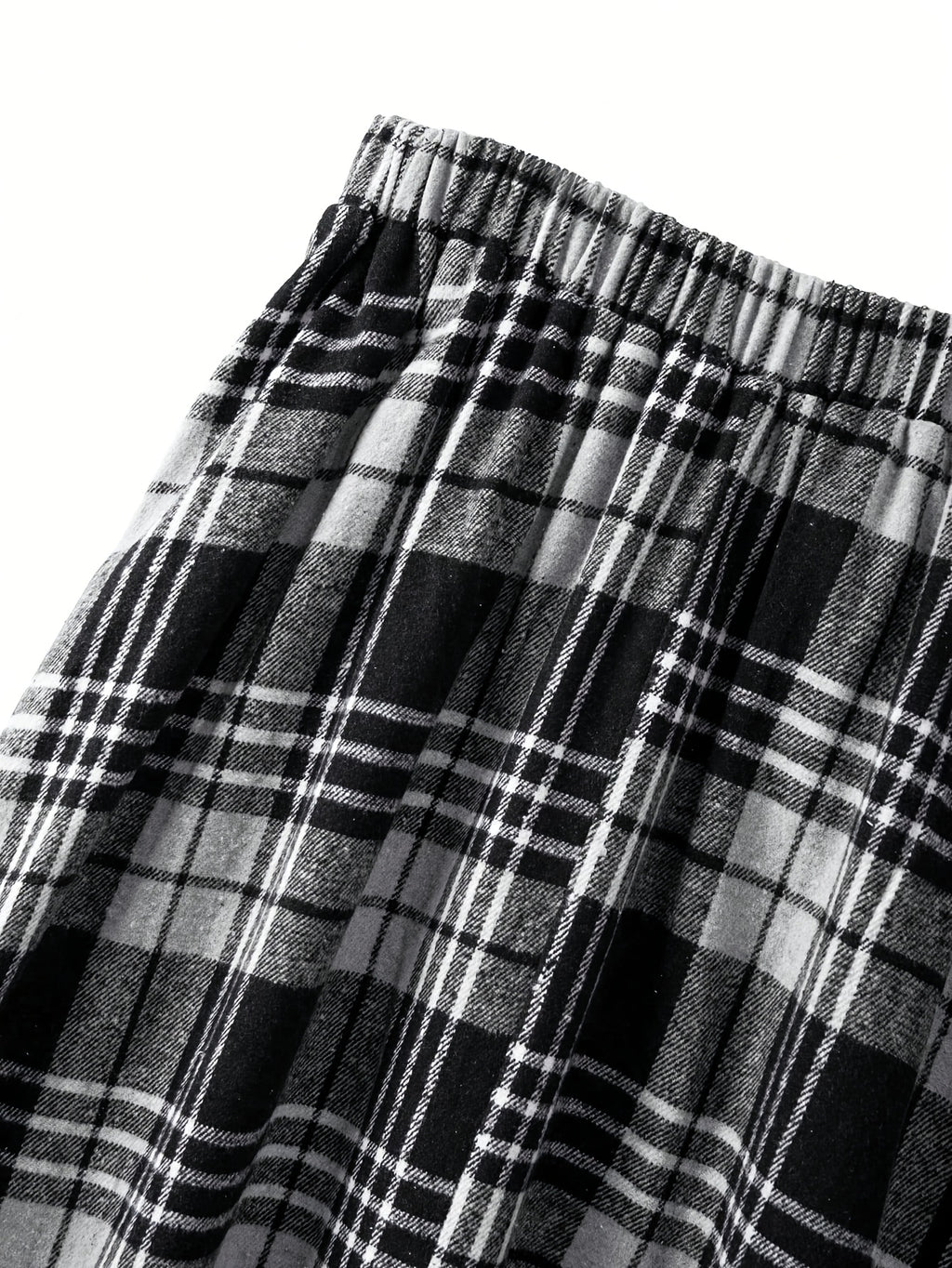 Jupe grande taille à carreaux, coupe évasée, vu de dos