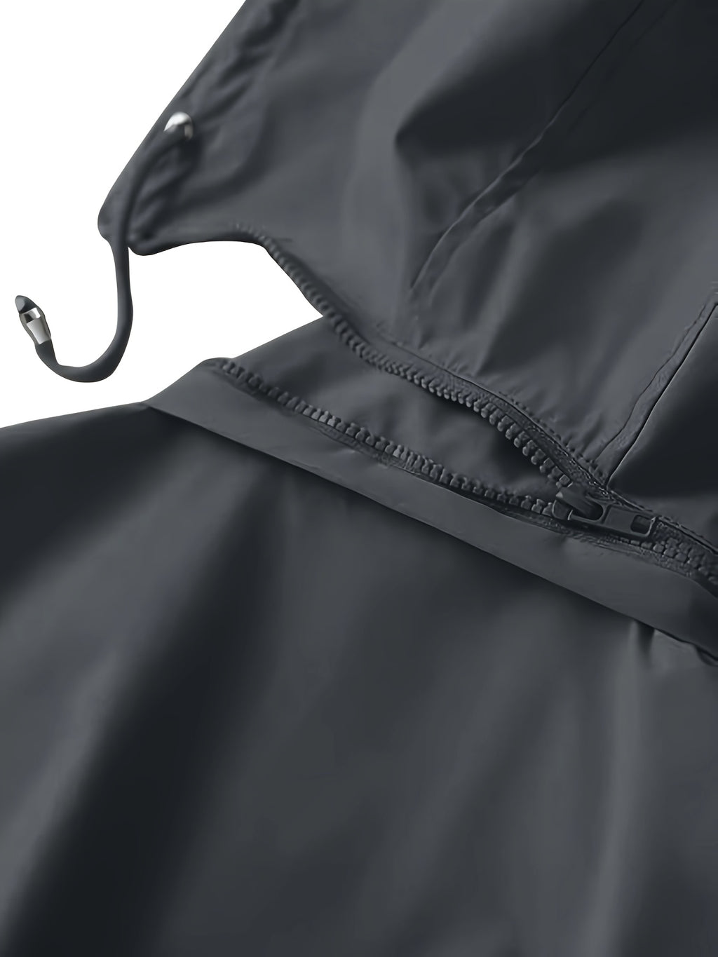 Veste grande taille à carreaux, coupe oversize, capuche, vu de dos