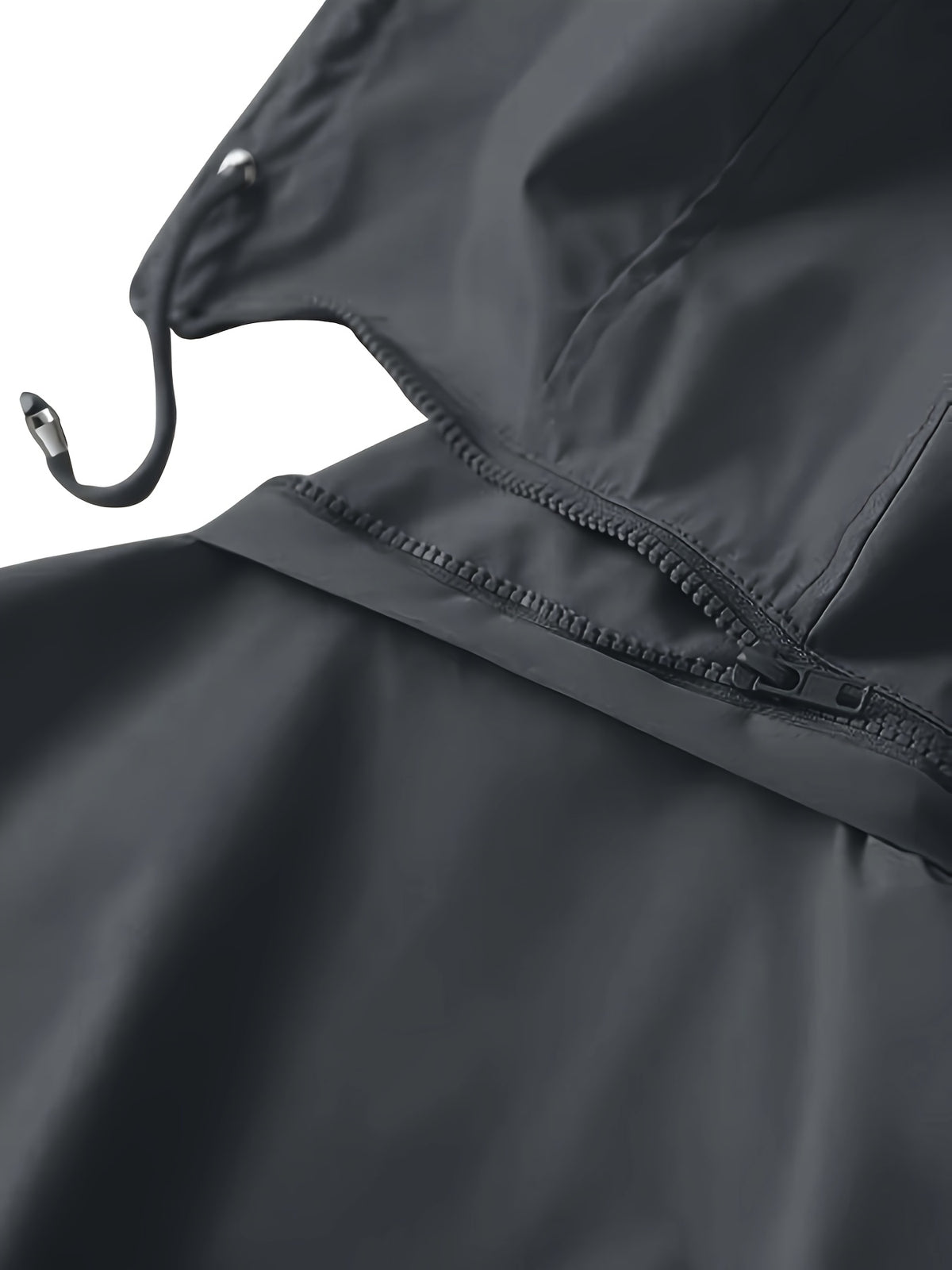 Veste grande taille à carreaux, coupe oversize, capuche, vu de dos