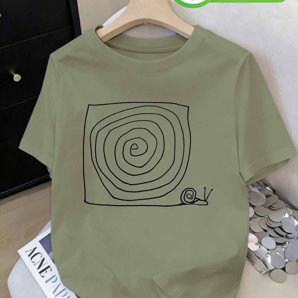 T-shirt grande taille, coupe ample, col rond, manches courtes, vu de dos