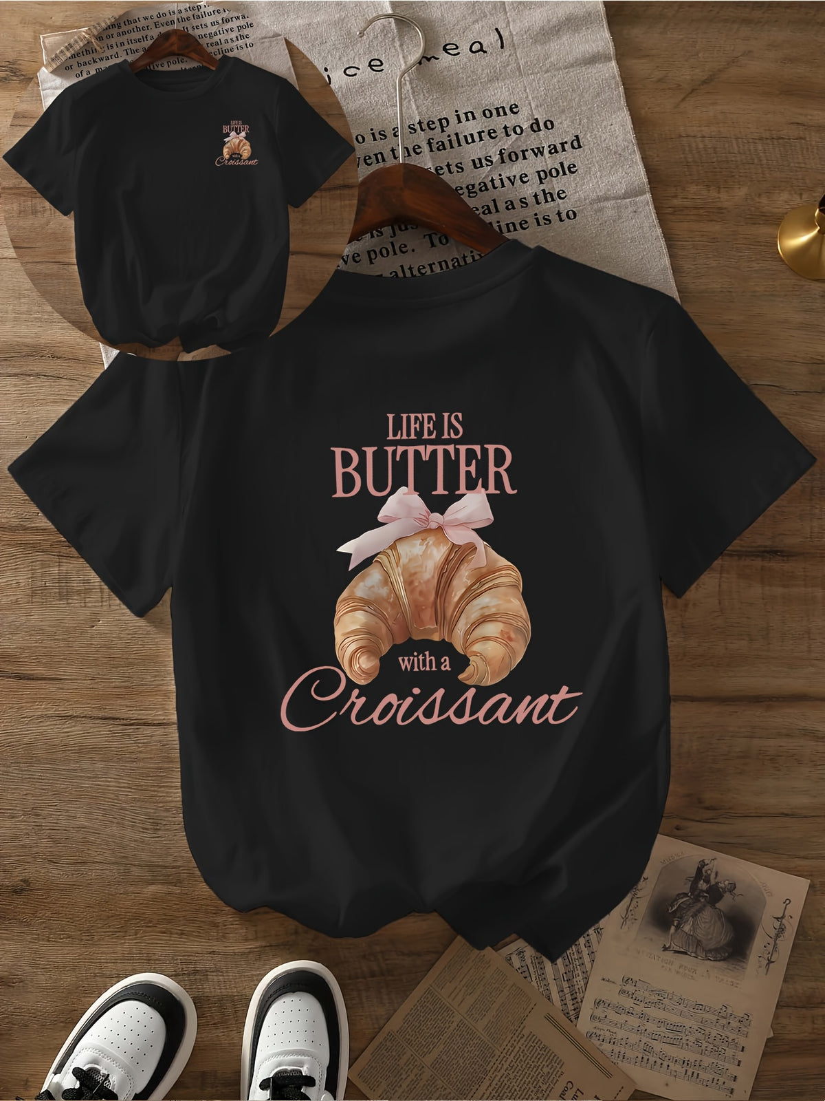 T-shirt grande taille, manches courtes