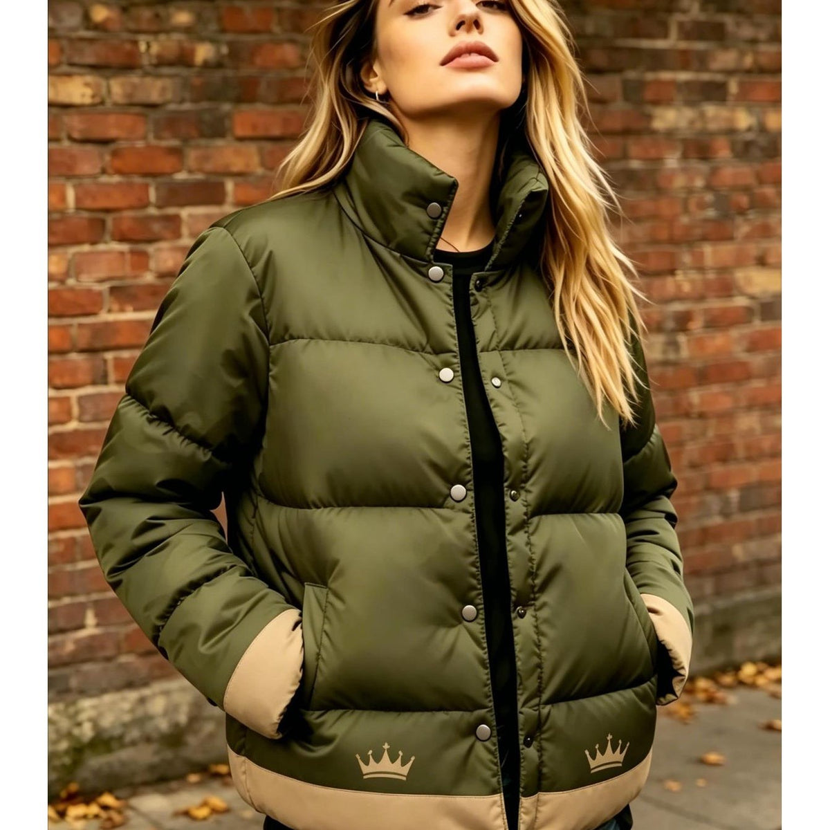 Manteau grande taille, chaleur d'hiver, coupe-vent, vu de dos