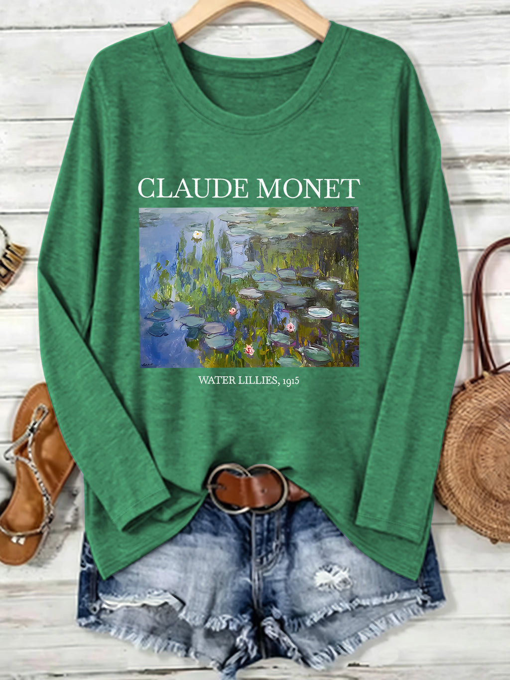 T-shirt grande taille, coupe ample, manches longues, vu de dos