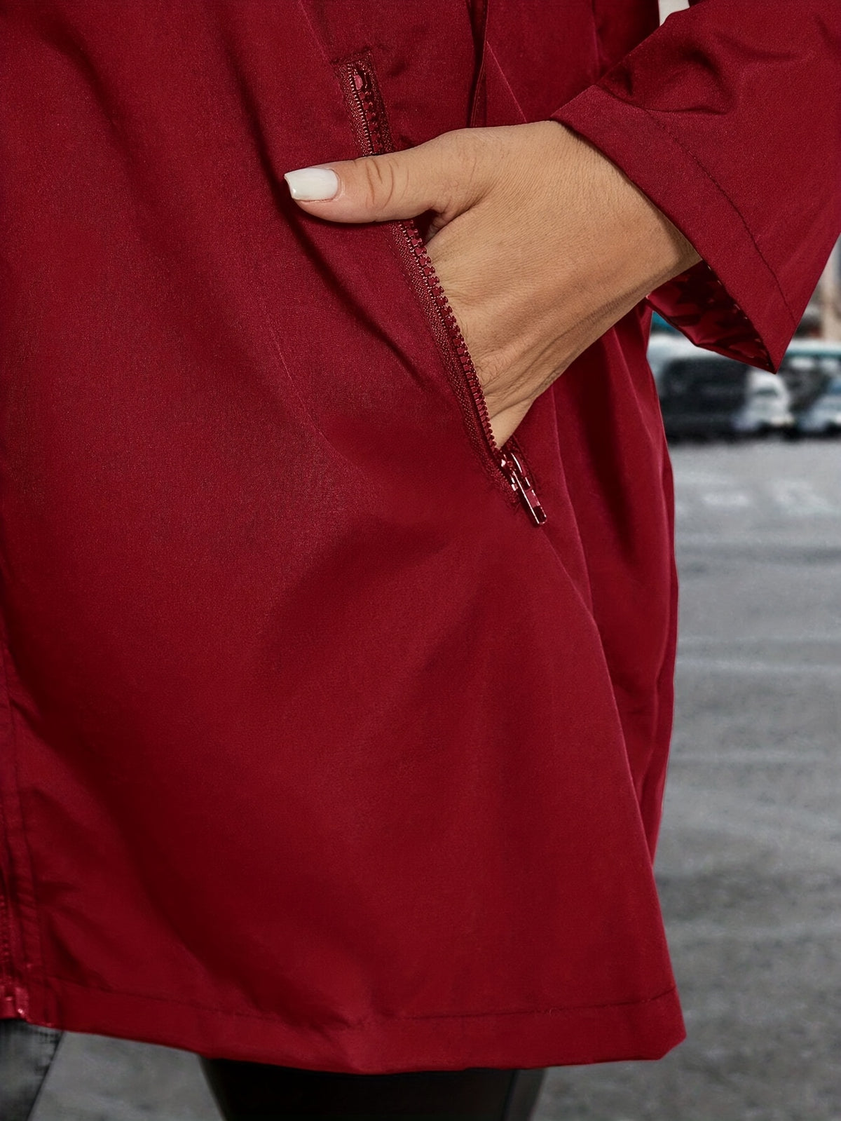 Manteau grande taille, coupe oversize, visuel produit