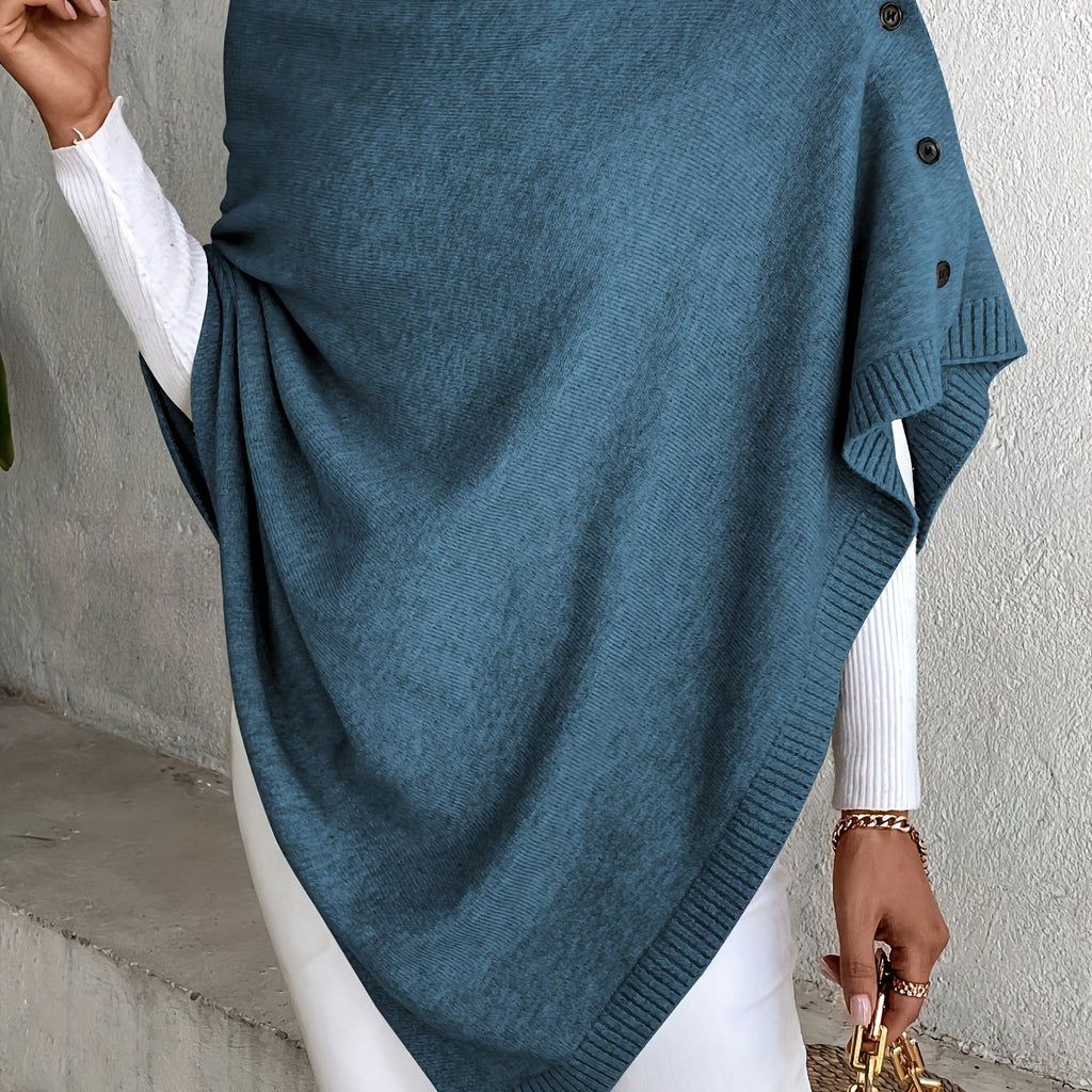 Pull grande taille, coupe oversize, épaules dénudées — composition : 70% Polyester, 20% Acrylique, 10% Polyamide
