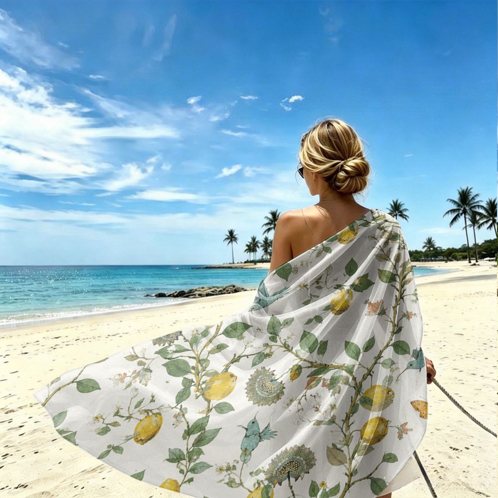 Maillot de bain grande taille à imprimé fleuri, allure vintage — matière : polyester