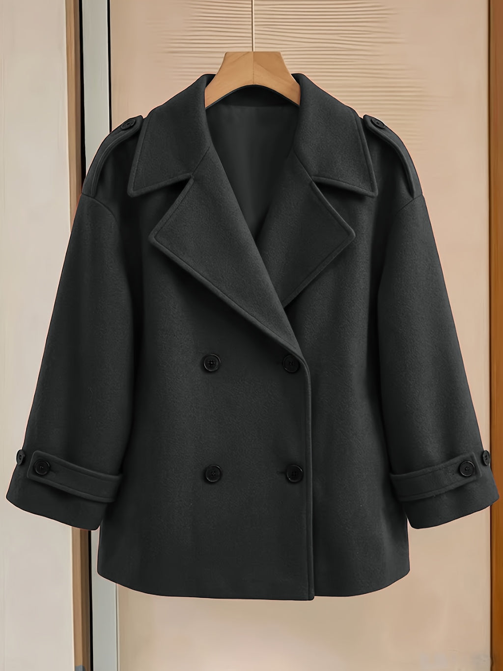 Manteau grande taille, doublure, vue de profil