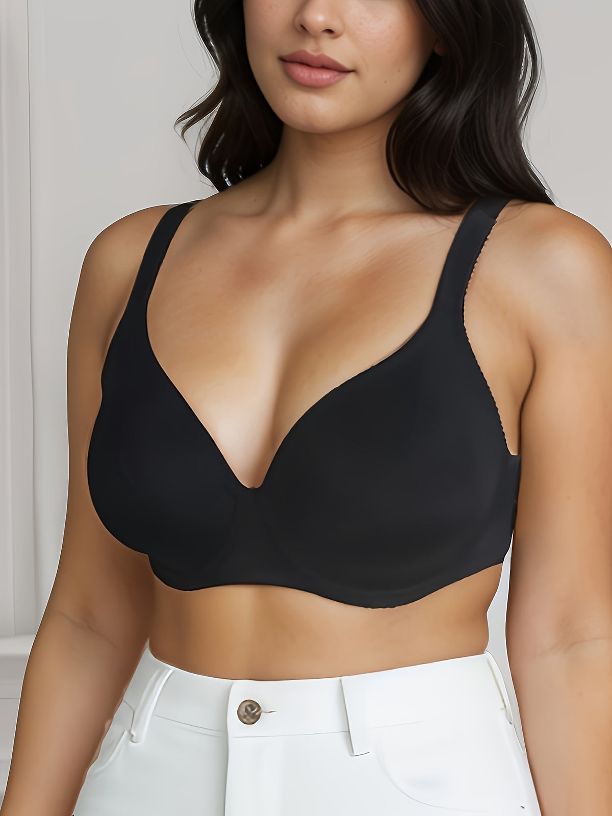 Soutien-gorge grande taille — Deux tissus et zéro relief