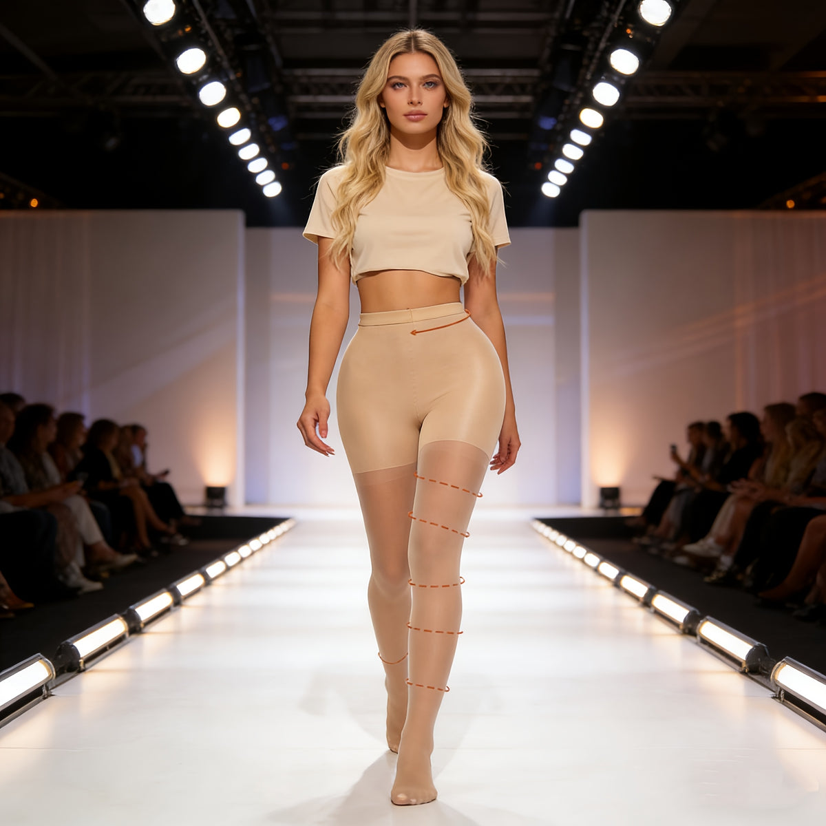 Collant grande taille — Forte élasticité