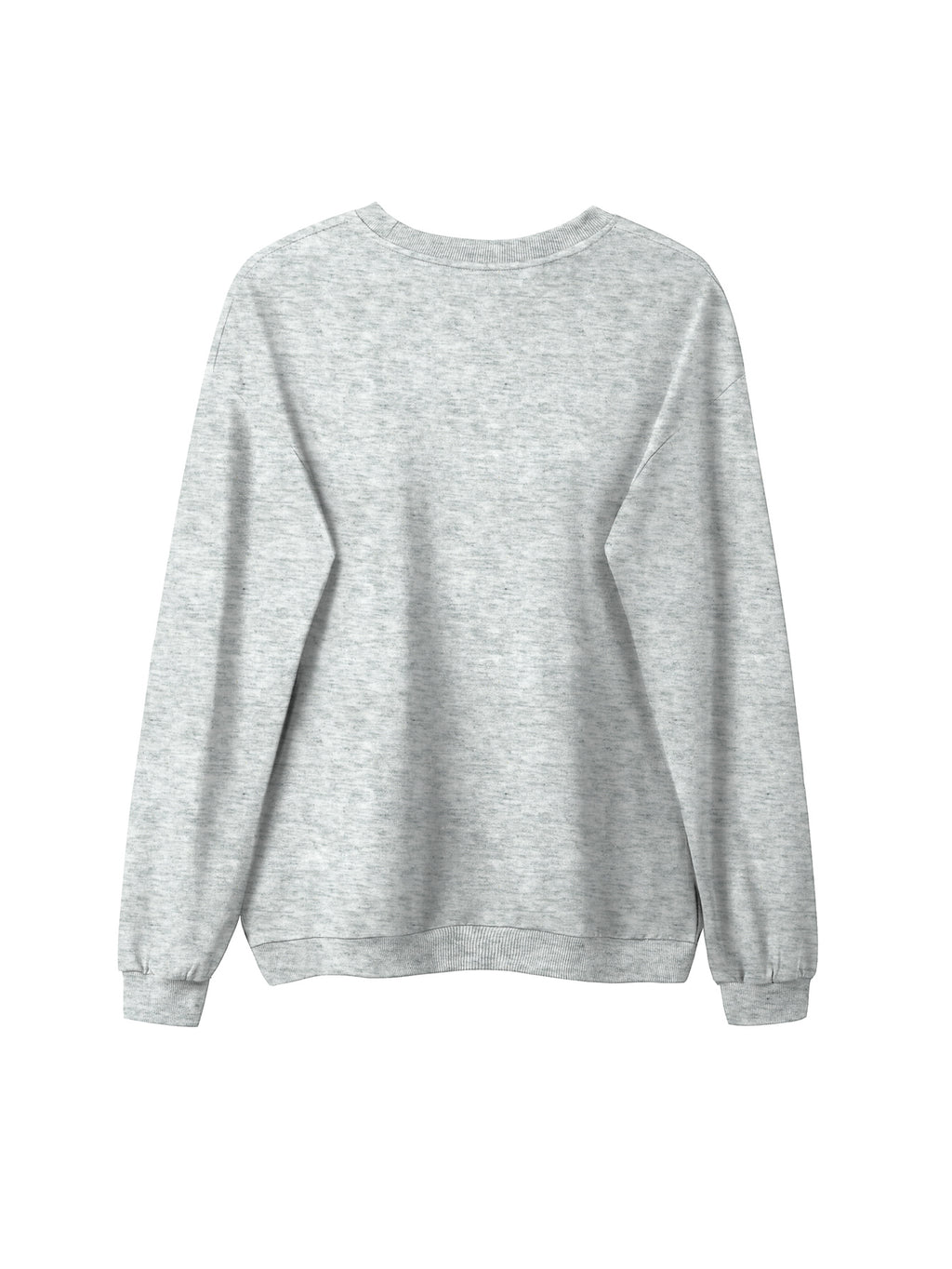 Sweat grande taille, col rond, toucher naturel, chaleur d'hiver, détail du tissu