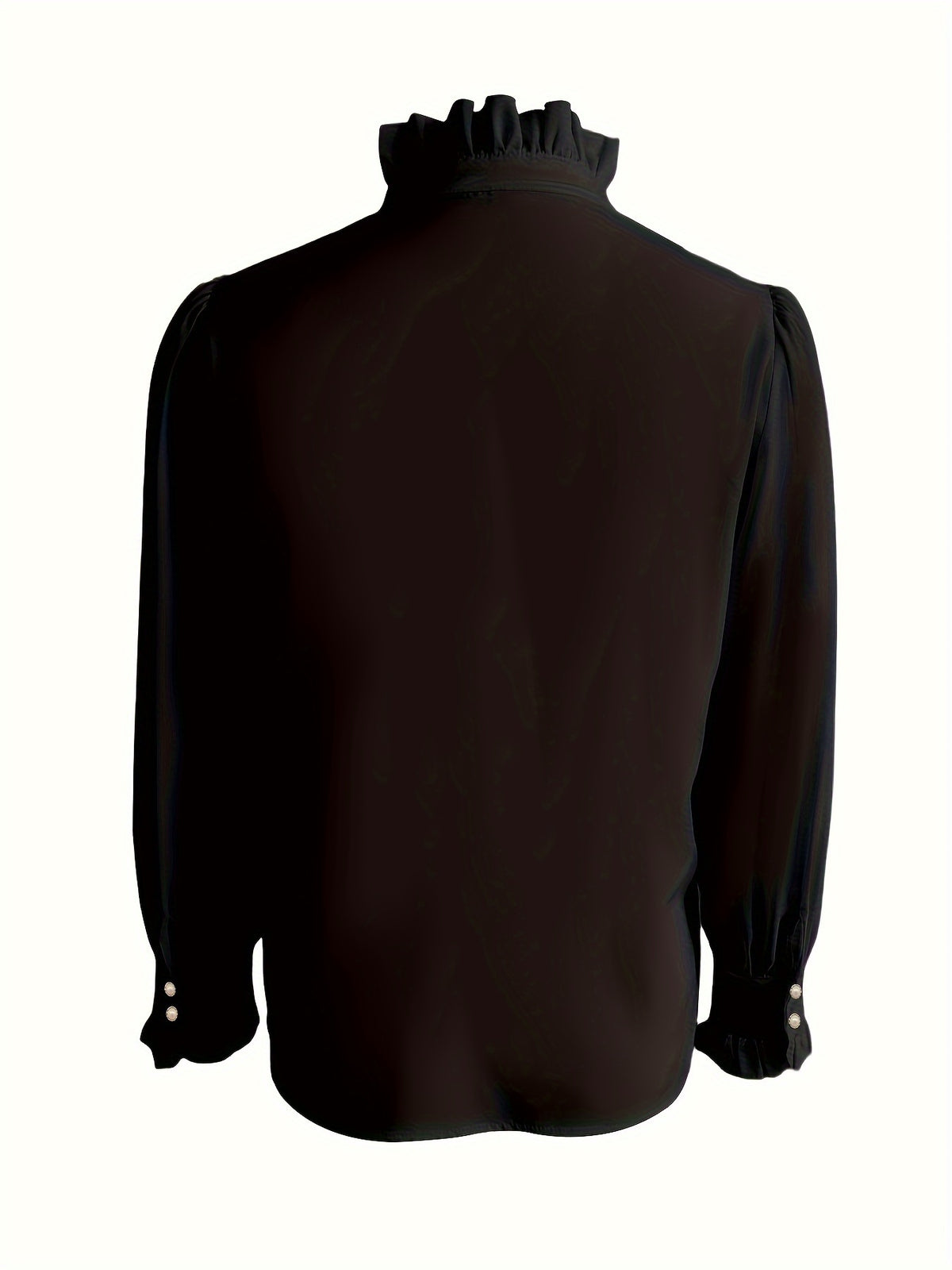 Blouse grande taille, volants, mise en situation